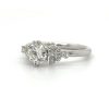 Round Diamond Engagement Ring with a Scattered Diamond Band Custom Engagement Rings 5