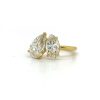 Marquise and Pear Two-Stone Engagement Ring (Toi et Moi) Custom Engagement Rings 5