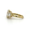Three-Stone Oval Diamond Ring in Yellow Gold Custom Engagement Rings 6