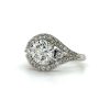 Triple Round Diamond Ring with an Open Frame Custom Engagement Rings 6