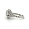 Triple Round Diamond Ring with an Open Frame Custom Engagement Rings 8