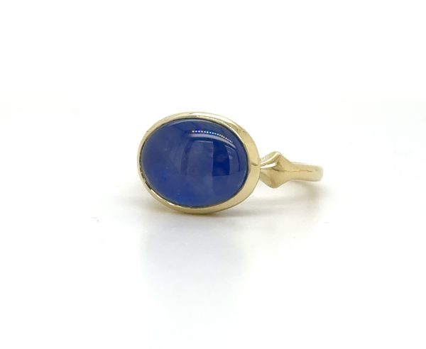 Star Sapphire Cabochon Ring Custom Jewelry