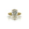 Pear-Shaped Diamond Solitaire Ring Custom Engagement Rings 6