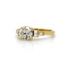 Round Engagement Ring with Side Baguettes Custom Engagement Rings 5