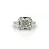 Square Radiant and Trillion Diamond Ring Custom Engagement Rings 6