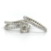 Cushion-Cut Diamond Ring with an X-Shaped Band Custom Engagement Rings 9