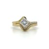 Princess-Cut Geometric Engagement Ring Custom Engagement Rings 5