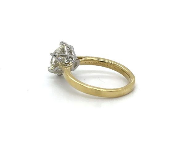Two-Tone Round Six Prong Engagement Ring Custom Engagement Rings 4