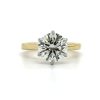 Two-Tone Round Six Prong Engagement Ring Custom Engagement Rings 6