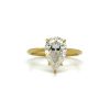 Pear-Shaped Engagement Ring in Yellow Gold Custom Engagement Rings 5