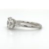 Round and Marquise Diamond Three-Stone Ring Custom Engagement Rings 8