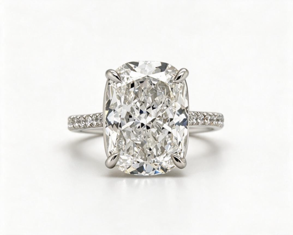 Elongated Cushion-Cut Diamond Engagement Ring Custom Engagement Rings 3