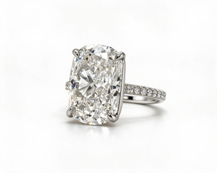 Elongated Cushion-Cut Diamond Engagement Ring Custom Engagement Rings 2