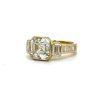 Bezel-Set Asscher- and Emerald-Cut Diamond Ring Custom Engagement Rings 4