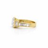 Bezel-Set Asscher- and Emerald-Cut Diamond Ring Custom Engagement Rings 7