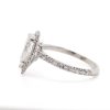 Pear Shaped Engagement Ring with Diamond Halo and Band Custom Engagement Rings 7