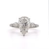 Pear-Shaped and Marquise Diamond Engagement Ring Custom Engagement Rings 5