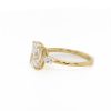 Elongated Cushion and Marquise Three-Stone Diamond Ring Custom Engagement Rings 7