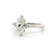 Marquise Diamond Ring with Tapered Pave Band Custom Engagement Rings 5