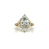 Marquise Diamond Engagement Ring with Side Stones Custom Engagement Rings 6