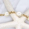 Baroque Pearl & Gold Link Bracelet Custom Jewelry 5