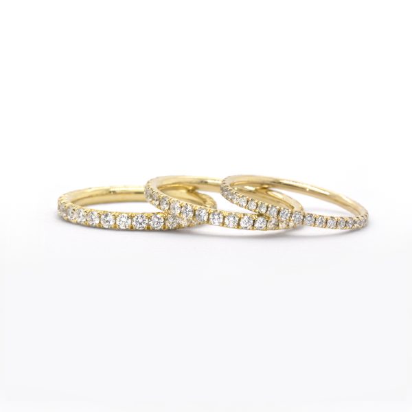 Grand Parnier Diamond Eternity Bands in Yellow Gold Eternity Bands 3