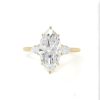 Marquise Diamond Engagement Ring with Pears Custom Engagement Rings 6