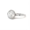 Round Brilliant Diamond Ring with Halo and Tapered Baguettes Custom Engagement Rings 4