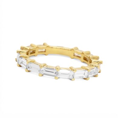 East West Baguette Diamond Band Custom Wedding Bands 2