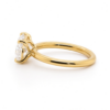 East West Oval Solitaire in 18k Yellow Gold Custom Engagement Rings 9