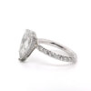 Pear-Shaped Diamond Engagement Ring in Platinum Custom Engagement Rings 7