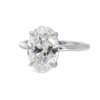 Oval Diamond Solitaire with Hidden Halo Custom Engagement Rings 4