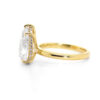 Pear-Shaped Diamond Engagement Ring with Hidden Halo Custom Engagement Rings 7