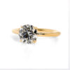 Round Diamond Engagement Ring with Hidden Halo and Floral Prongs Custom Engagement Rings 5
