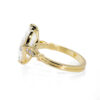 Moval-Cut Diamond Ring with Diamond Details and Diamond Bridge Custom Engagement Rings 6