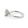 Round Diamond Engagement Ring with Hidden Halo and Floral Prongs Custom Engagement Rings 9