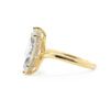 Marquise-Cut Diamond Ring with Curved Band and Hidden Halo Custom Engagement Rings 7