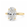 Delicate Yellow Gold Oval Engagement Ring Custom Engagement Rings 7