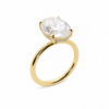 Delicate Yellow Gold Oval Engagement Ring Custom Engagement Rings 10