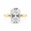 Delicate Yellow Gold Oval Engagement Ring Custom Engagement Rings 8