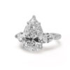 Three-Stone Pear-Cut Diamond Engagement Ring Custom Engagement Rings 5