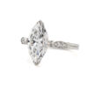 Marquise-Cut Diamond Ring with Diamond Details and Diamond Bridge Custom Engagement Rings 5