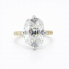 Old Mine Cut Diamond Solitaire Engagement Ring Custom Engagement Rings 6