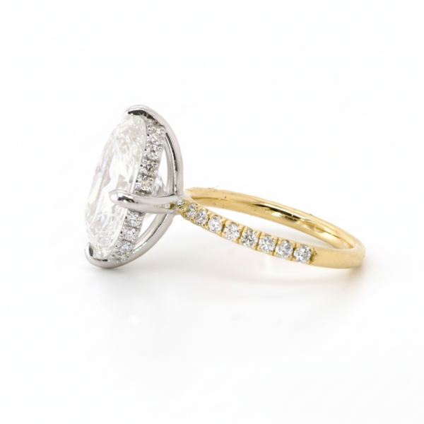Old Mine Cut Diamond Solitaire Engagement Ring Custom Engagement Rings 4