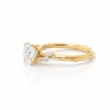 Brilliant-Cut Diamond Engagement Ring with Delicate Branch Motif Custom Engagement Rings 9
