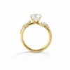 Brilliant-Cut Diamond Engagement Ring with Delicate Branch Motif Custom Engagement Rings 8