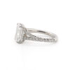 Radiant Cut Diamond Engagement Ring with Diamond Split Shank Band Custom Engagement Rings 7