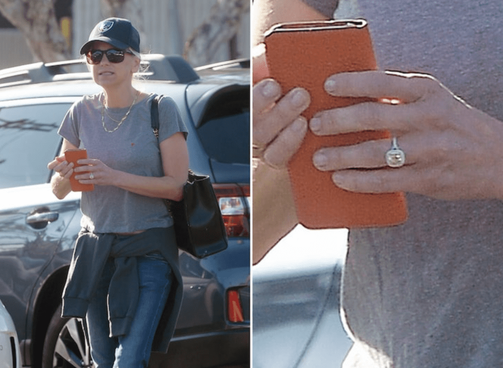 Anna Faris and Michael Barrett engagement ring
