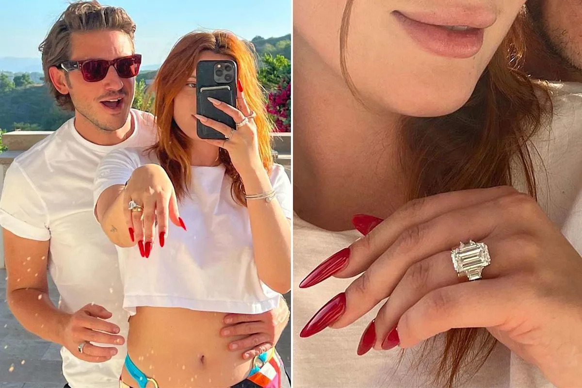 Bella Thorne and Mark Emms engagement ring