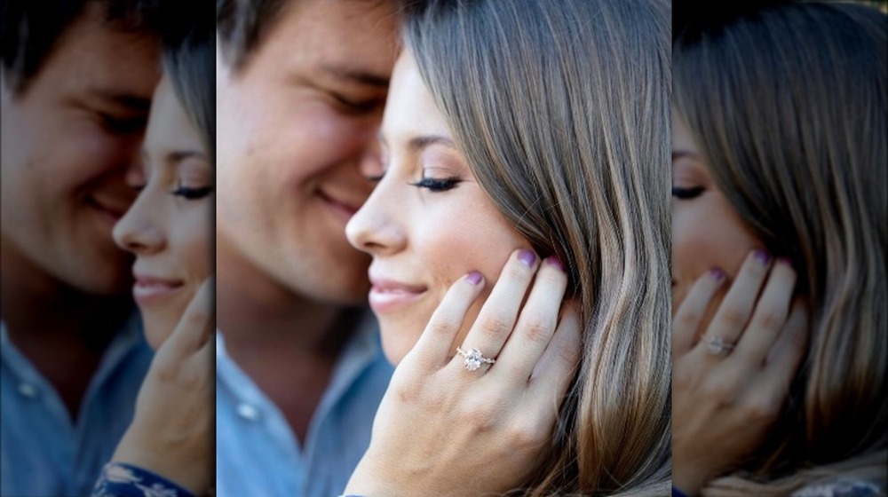 Bindi Irwin and Chandler Powell engagement ring